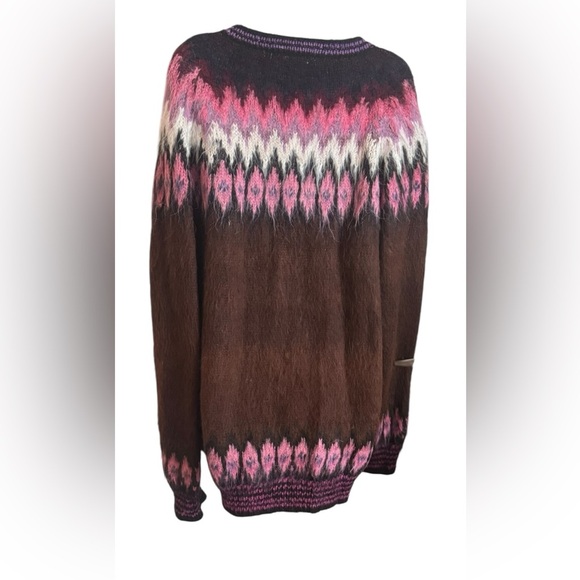 Hand Knit 100% Baby Alpaca wool Cardigan M – Made in Bolivia - Picture 4 of 5